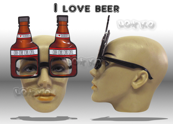 Óculos de festa i love beer